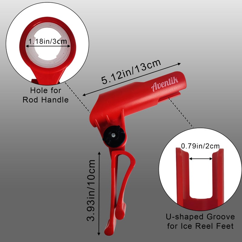 EUPHENG Aventik Adjustable Bucket Rod Holder(Red 4pcs) - Image 3